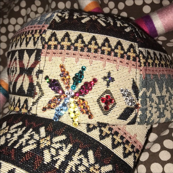 Aztec cap adorned w Swarovski’s hand laid by me‼️ - Picture 5 of 5